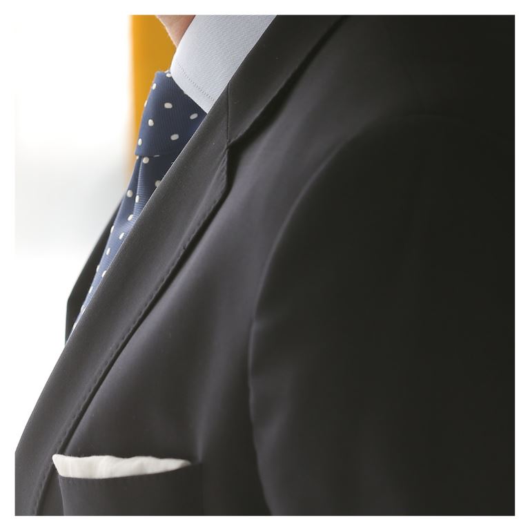 Close-up of man in a suit